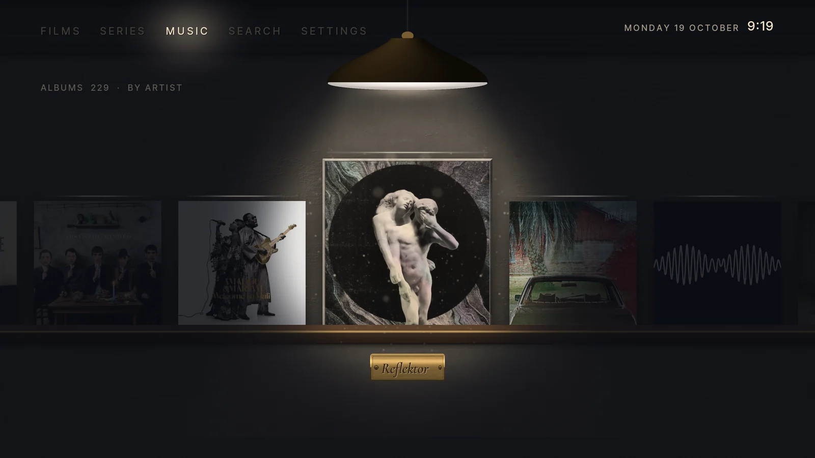 Nocturne skin on a TV: Music: the listening room