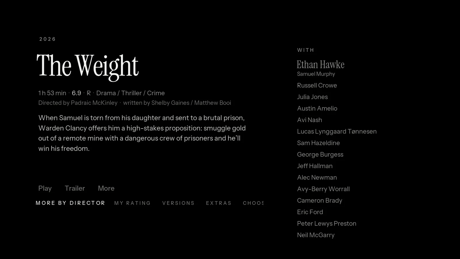 Void skin on a TV: Film info with cast